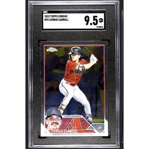 2023 Topps Chrome RC Rookie Corbin Carroll #95 SGC 9.5 Arizona Diamondbacks ROTY